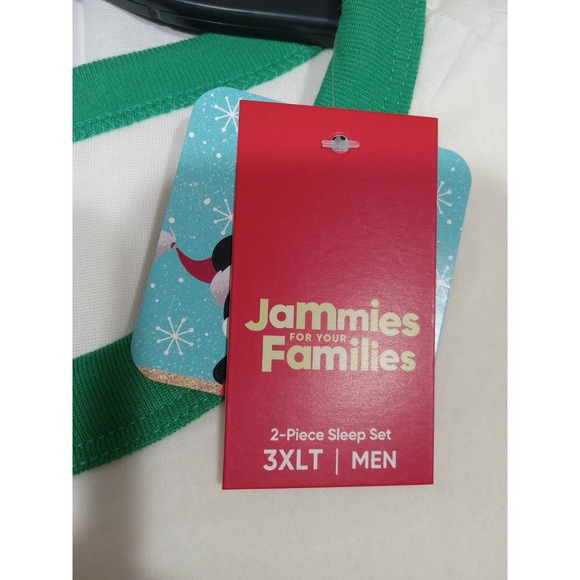 Disney's Mickey Mouse Big & Tall Pajama Top & Bottoms Set Jammies Family 3XLT - Picture 4 of 9